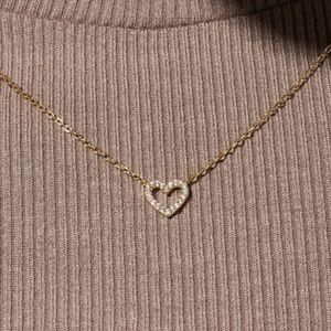 Ana Luisa Open Heart Necklace 14k gold LIKE NEW Perfect for Valentines Day!